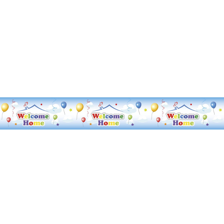 Feestbazaar Banner Welcome Home Balloons (610x8cm)
