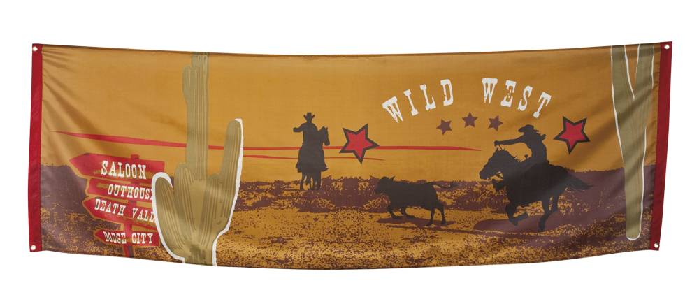 Feestbazaar Banner Wild West