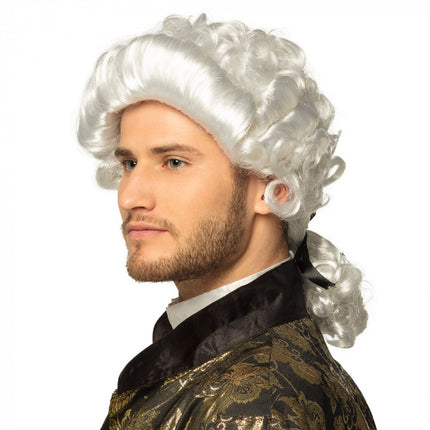 Feestbazaar Barok pruik Mozart