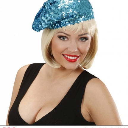 Feestbazaar Basco muts blauw