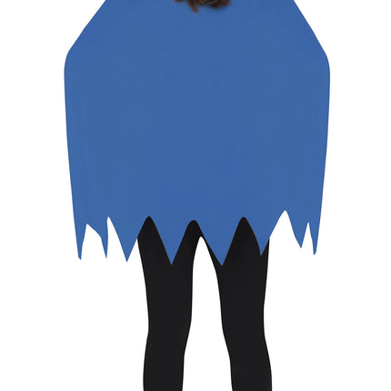 Feestbazaar Batgirl Jumpsuit Met Blauwe Cape