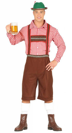 Feestbazaar Bavariaanse Man kostuum lederhose + blouse