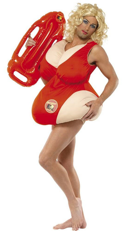 Feestbazaar Baywatch dikmaak pak