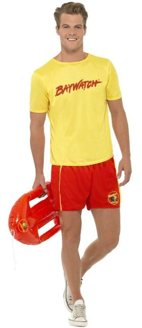 Feestbazaar Baywatch strand kostuum man