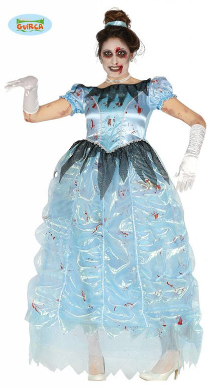 Feestbazaar Bebloede zombie prinsessenjurk