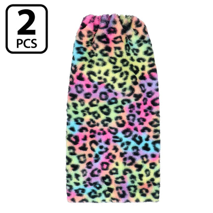 Feestbazaar Beenwarmers Fluffy Candy Luipaard
