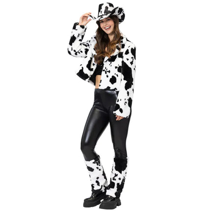 Feestbazaar Beenwarmers Fluffy Cow Chic