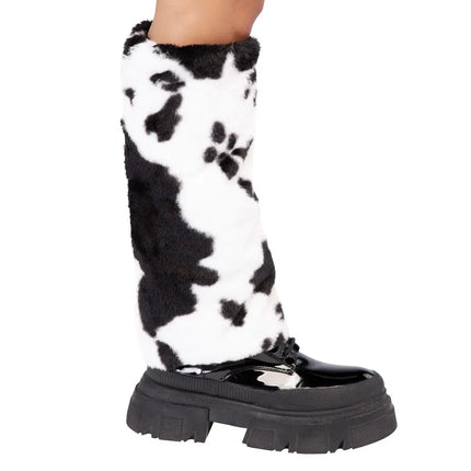 Feestbazaar Beenwarmers Fluffy Cow Chic