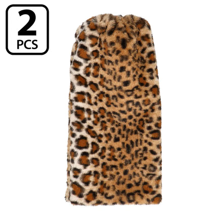 Feestbazaar Beenwarmers Fluffy Wild Luipaard