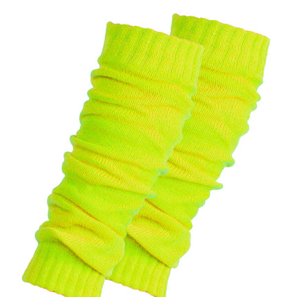 Feestbazaar Beenwarmers neon geel