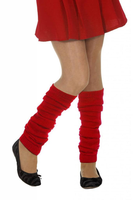 Feestbazaar Beenwarmers rood