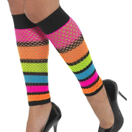 Feestbazaar Beenwarmers visnet neon