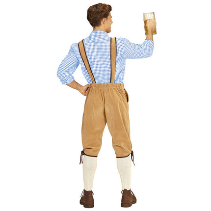Feestbazaar Beierse Lederhose Beige Man Oskar