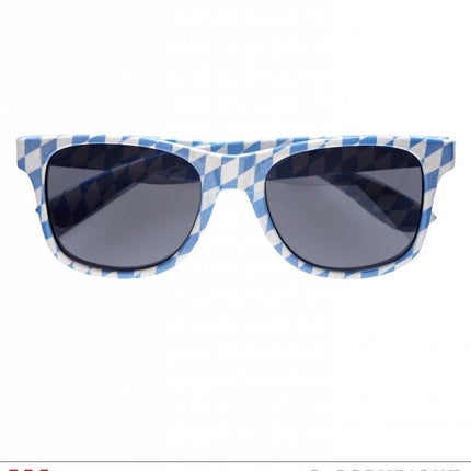 Feestbazaar Beierse print Bril met donkere glazen