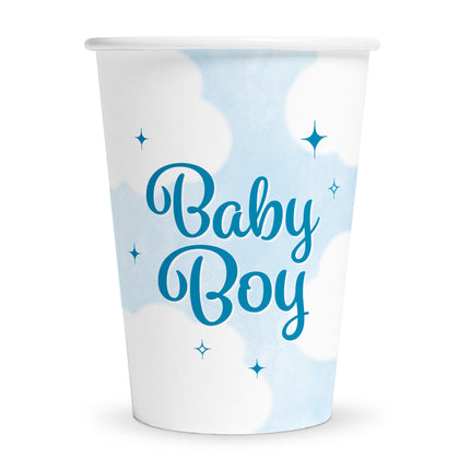 Feestbazaar Bekers Baby Boy 210ml (8st)