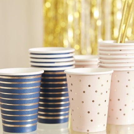 Feestbazaar Bekers Babyshower Roze/Blauw (8st)
