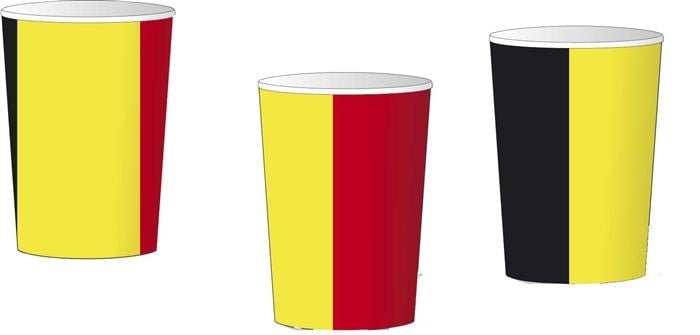 Feestbazaar Bekers België - 25cl (8st)