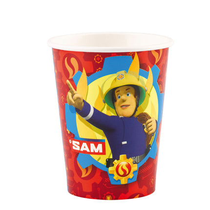 Feestbazaar Bekers Brandweerman Sam - 8 Stuks