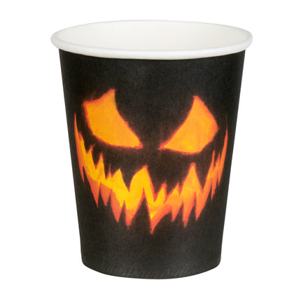 Feestbazaar Bekers Halloween Creepy Pumpkin (10st)