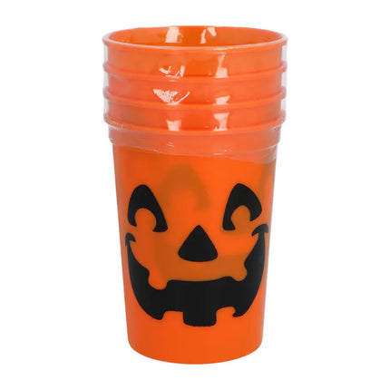 Feestbazaar Bekers Halloween Pompoen Oranje