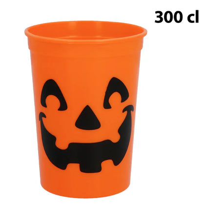 Feestbazaar Bekers Halloween Pompoen Oranje