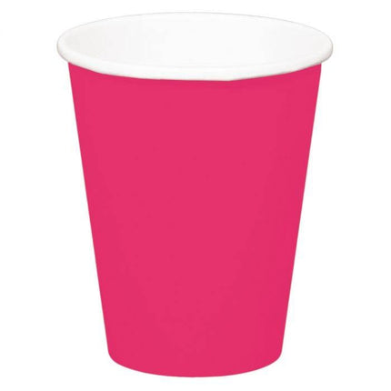 Feestbazaar Bekers Magenta - 8 stuks