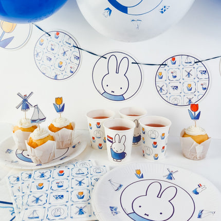 Feestbazaar Bekers Nijntje Delfts Blauw 250ml (8st)