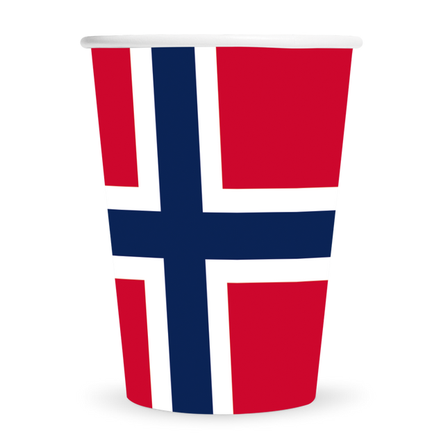Feestbazaar Bekers Noorwegen 210ml (8st)