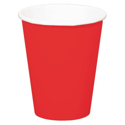 Feestbazaar Bekers rood - 8 stuks