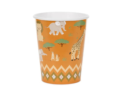Feestbazaar Bekers Safari Oranje (6st)