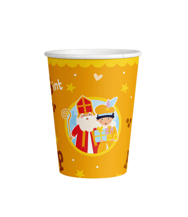 Feestbazaar Bekers Sint & Piet Cartoon Vigo (8st)