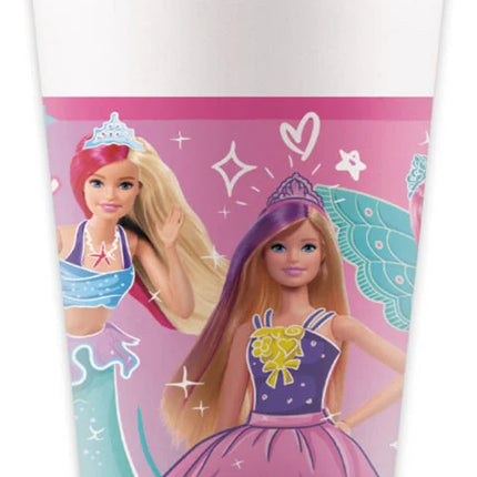 Feestbazaar Bekertjes Barbie Fantasy 200ml (8st)