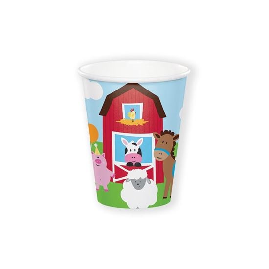 Feestbazaar Bekertjes farmhouse fun (8st)
