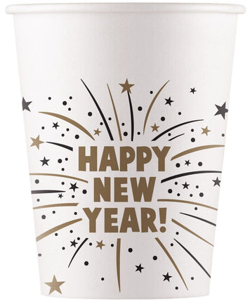 Feestbazaar Bekertjes Happy New Year Flares (8st)