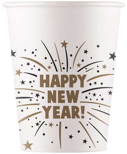 Feestbazaar Bekertjes Happy New Year Flares (8st)