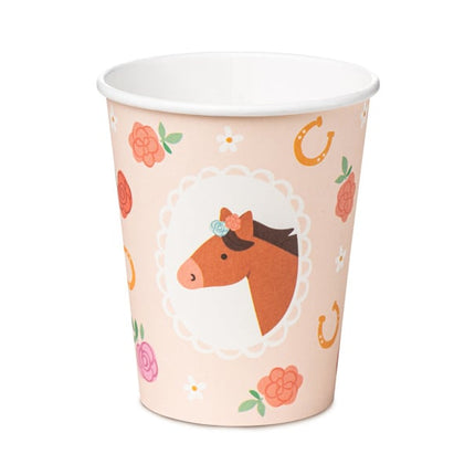 Feestbazaar Bekertjes Paarden Perzik (6st)