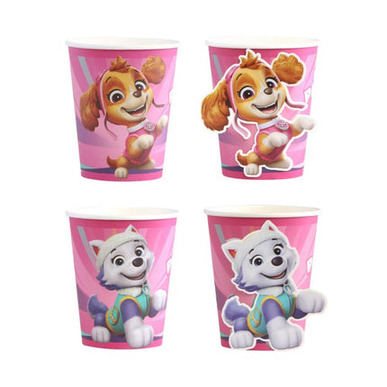Feestbazaar Bekertjes Paw Patrol Roze (8st)