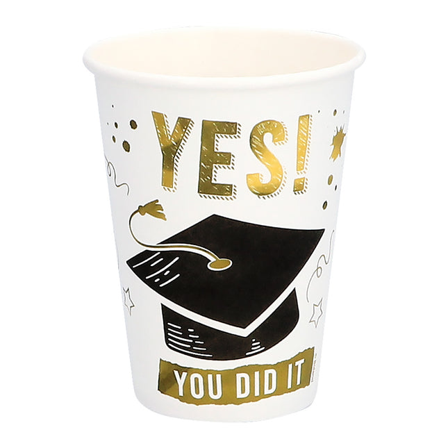Feestbazaar Bekertjes 'Yes You Did It' (8st)