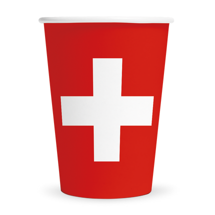 Feestbazaar Bekertjes Zwitserland 210ml (8st)