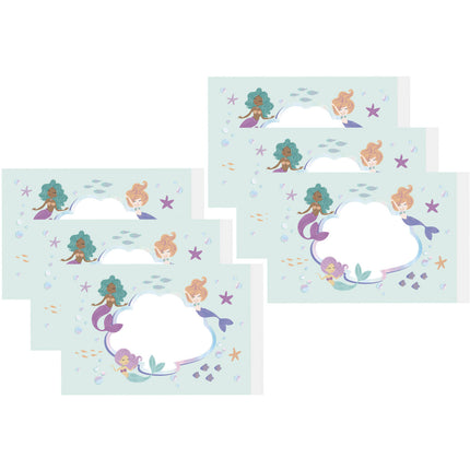 Feestbazaar Bellenblaas Stickers Zeemeermin Magic (6st)