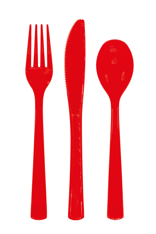 Feestbazaar Bestek classic red (18st)
