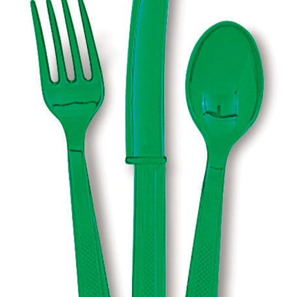 Feestbazaar Bestek Emerald Groen 18 Stuks