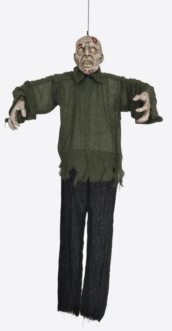 Feestbazaar Bewegende Opgehangen Zombie Decoratie (65cm)