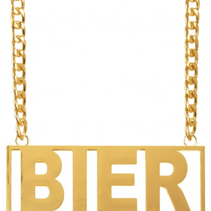 Feestbazaar Bier Ketting Goud
