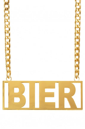 Feestbazaar Bier Ketting Goud