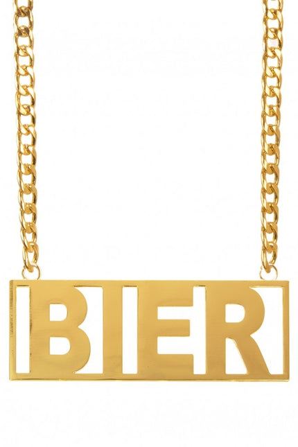 Feestbazaar Bier Ketting Goud