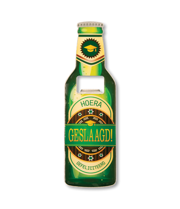Feestbazaar Bier opener Hoera Geslaagd