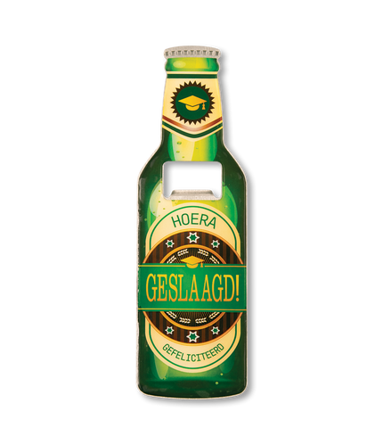 Feestbazaar Bier opener Hoera Geslaagd