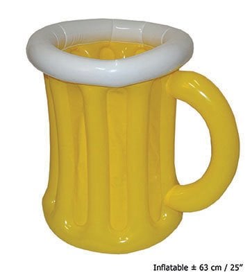 Feestbazaar Bierglas opblaasbaar 63cm