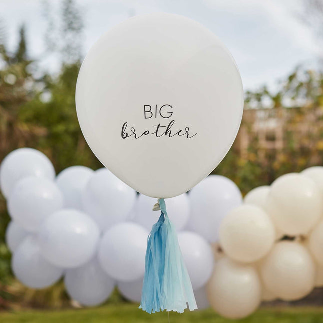 Feestbazaar Big Brother Ballon Met Blauwe Tassels